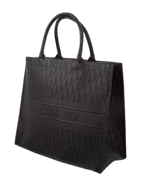 christian Dior leather book tote